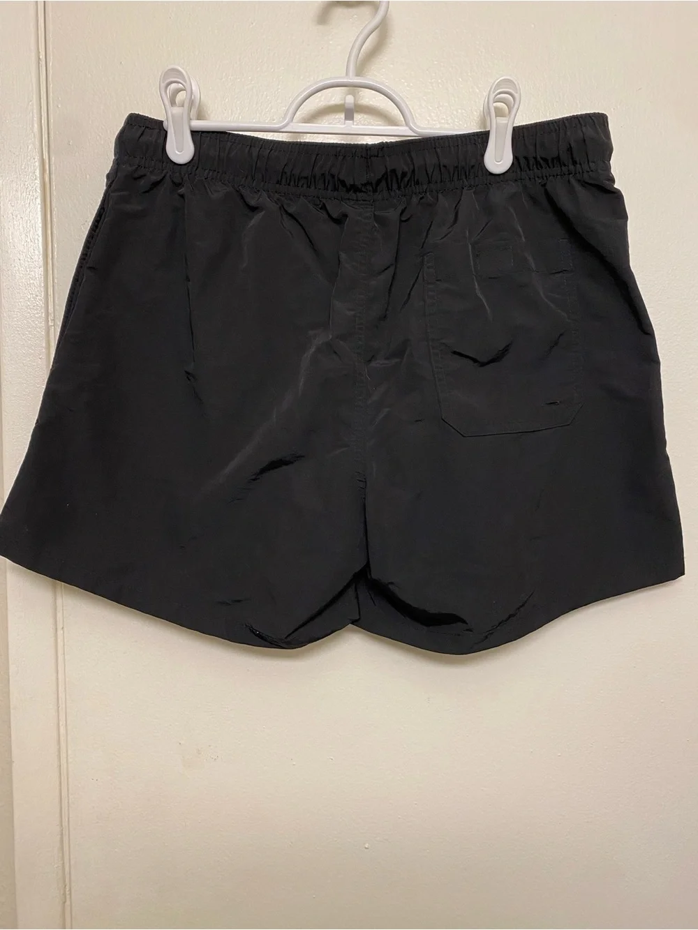Goodfellow & Co Black 5” Swim Trunks with Black-and-White Drawstring